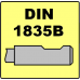 Fréza na drážky-krátka, nesúmerná, 2-zubá, DIN 327, ISO 1641, HSSCo8